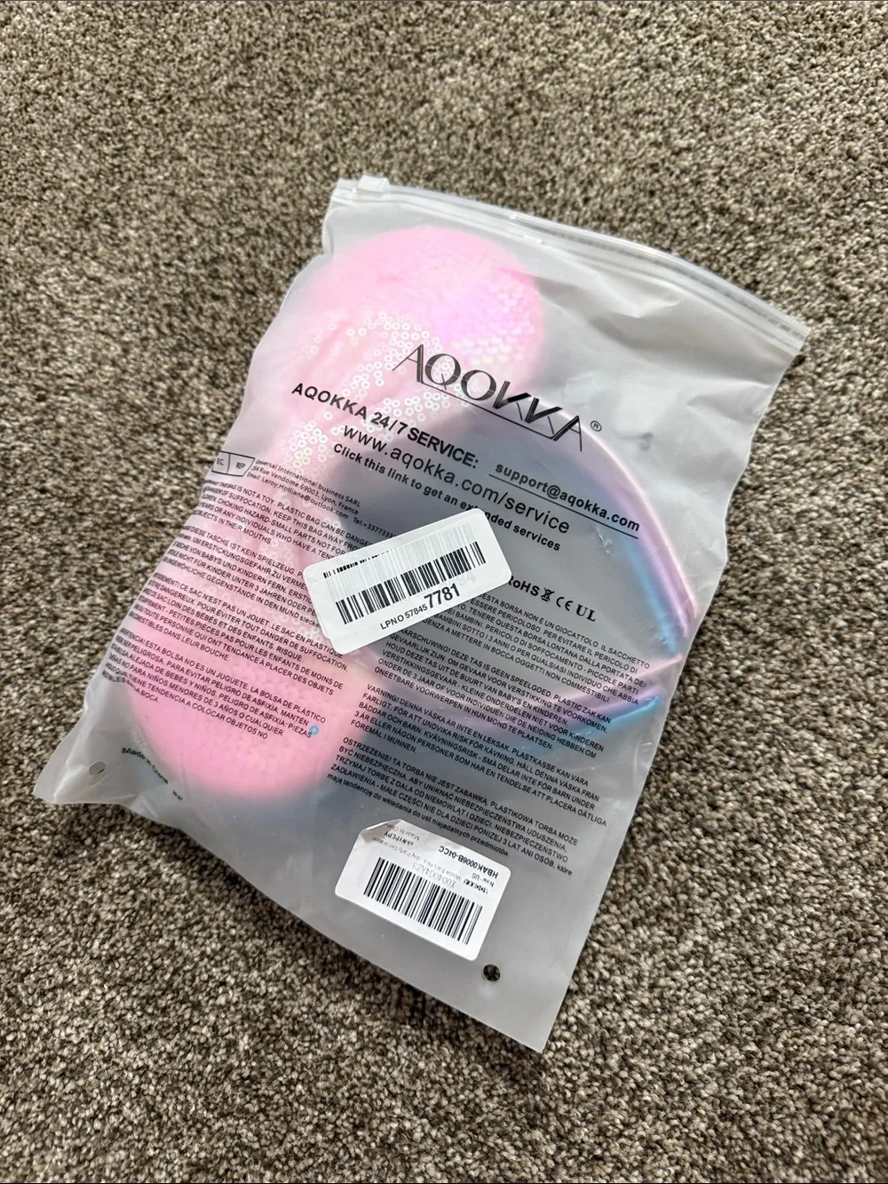 Sequin Mouse Ear Headbands for Kids — Pink, Teal, Purple (3-Pack)